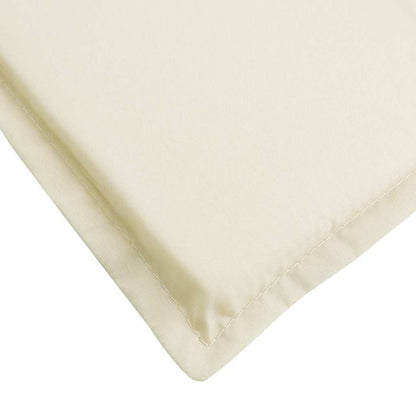 Sun Lounger Cushion Cream 70.9"x23.6"x1.6" Oxford Fabric