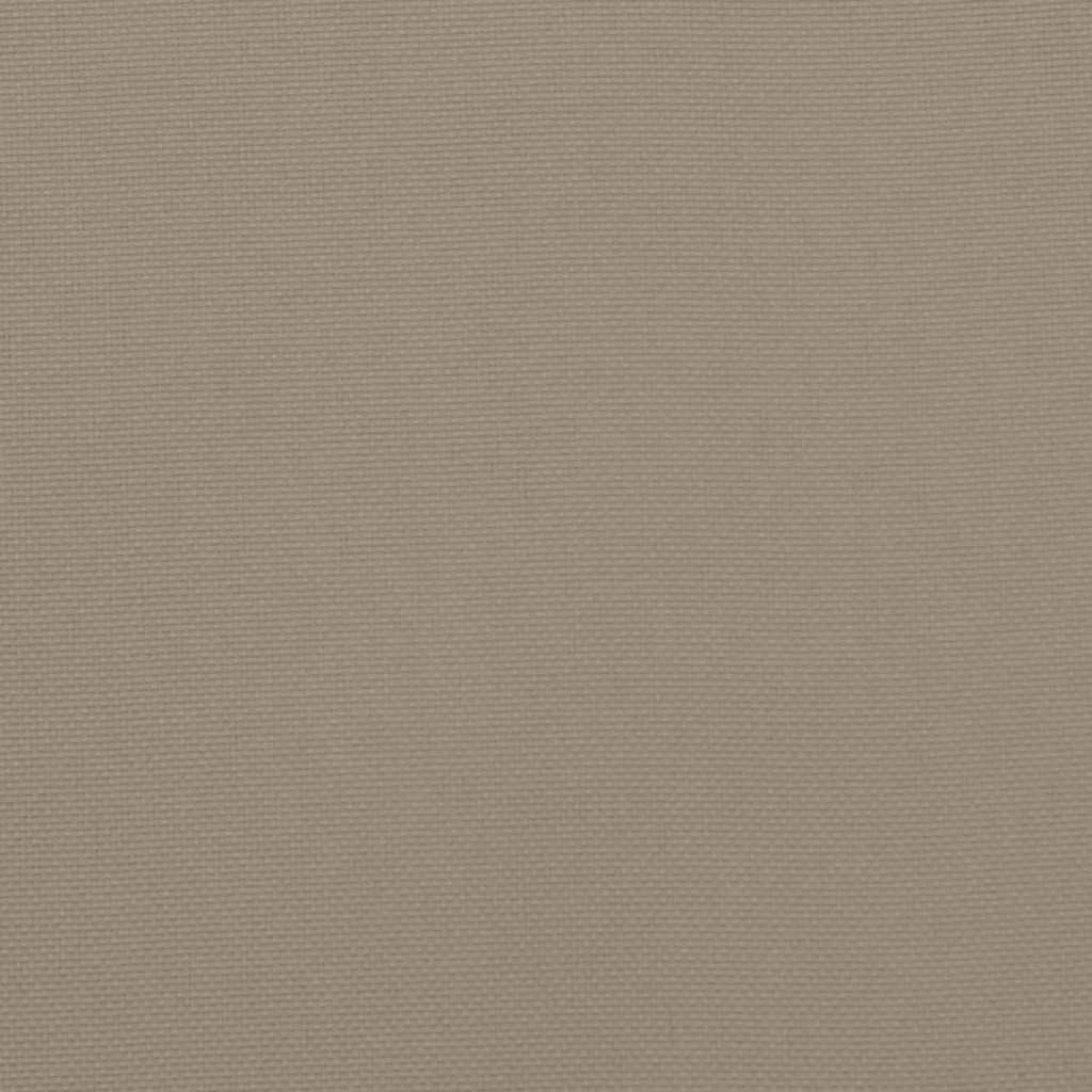 Highback Chair Cushions 4 pcs Taupe Oxford Fabric