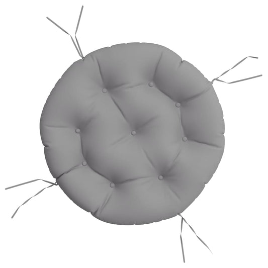 Round Cushion Grey Ø 60 x11 cm Oxford Fabric