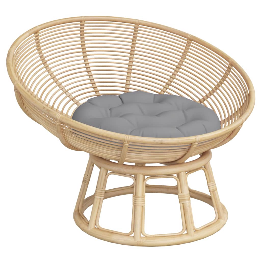 Round Cushion Grey Ø 60 x11 cm Oxford Fabric