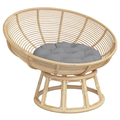 Round Cushion Grey Ø 60 x11 cm Oxford Fabric