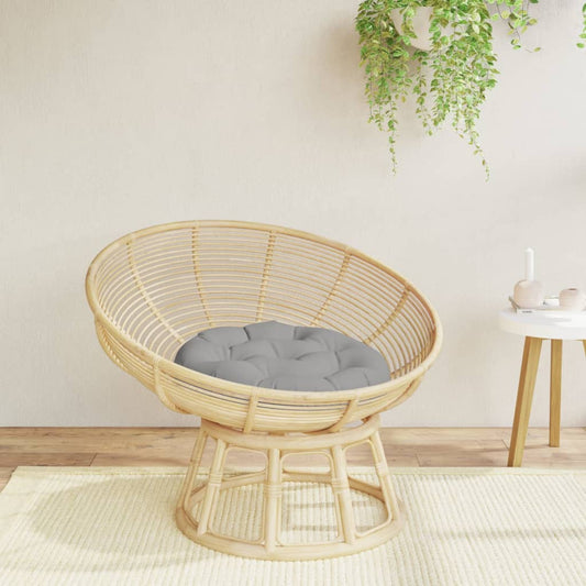 Round Cushion Grey Ø 60 x11 cm Oxford Fabric