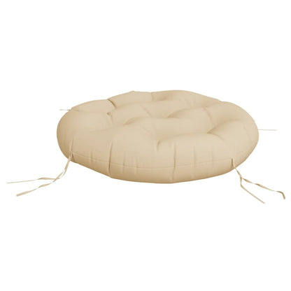 Round Cushion Beige Ø 60 x11 cm Oxford Fabric