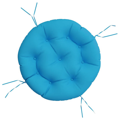 Round Cushion Light Blue Ø 60 x11 cm Oxford Fabric