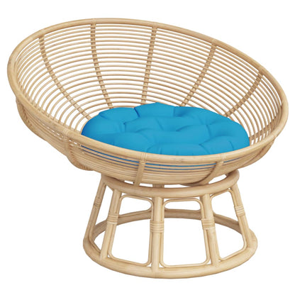 Round Cushion Light Blue Ø 60 x11 cm Oxford Fabric