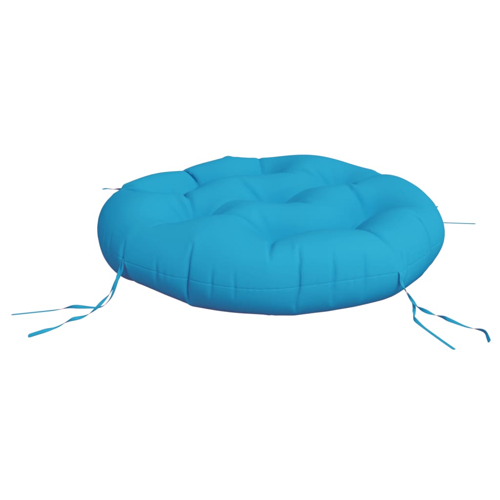 Round Cushion Light Blue Ø 60 x11 cm Oxford Fabric