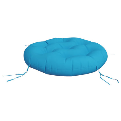 Round Cushion Light Blue Ø 60 x11 cm Oxford Fabric