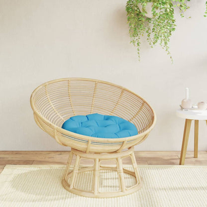 Round Cushion Light Blue Ø 60 x11 cm Oxford Fabric
