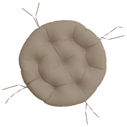 Round Cushion Taupe Ø 60 x11 cm Oxford Fabric