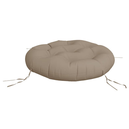 Round Cushion Taupe Ø 60 x11 cm Oxford Fabric