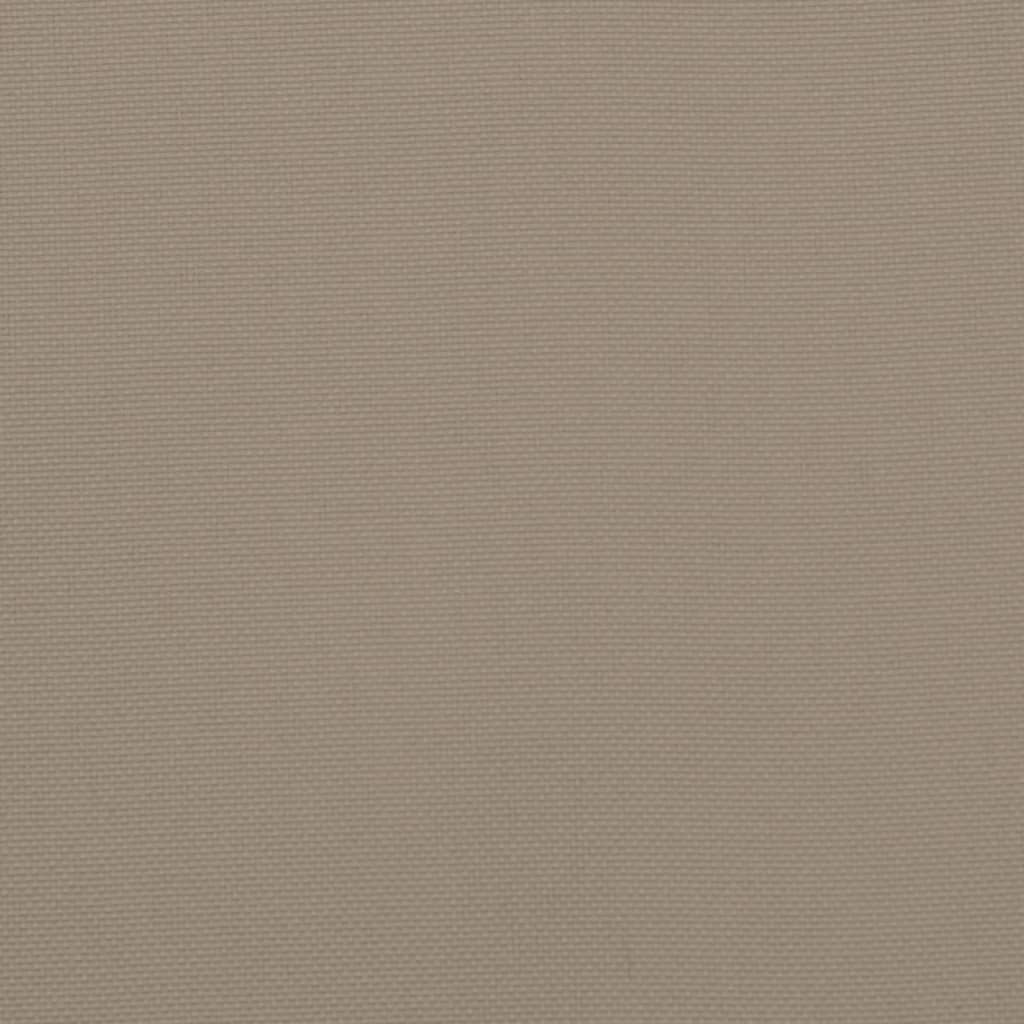 Round Cushion Taupe Ø 60 x11 cm Oxford Fabric