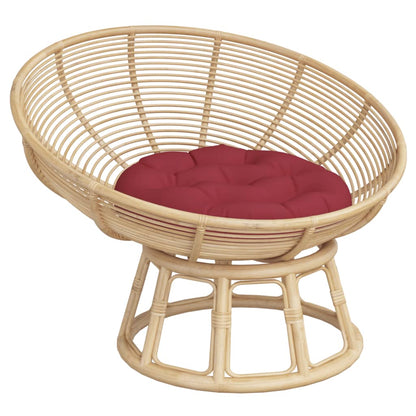 Round Cushion Wine Red Ø 60 x11 cm Oxford Fabric