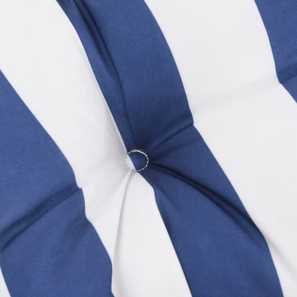 Round Cushion Blue&White Stripe Ø 60 x11 cm Oxford Fabric