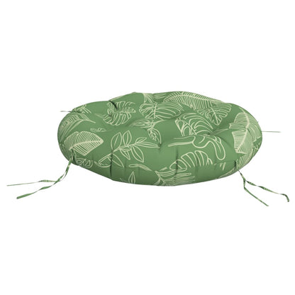 Round Cushion Leaf Pattern Ø 60 x11 cm Oxford Fabric