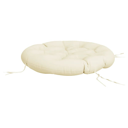 Round Cushion Cream Ø 100 x11 cm Oxford Fabric