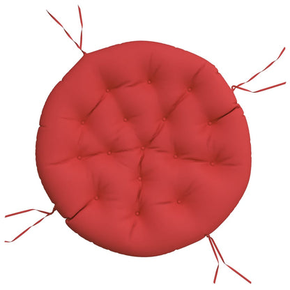 Round Cushion Red Ø 100 x11 cm Oxford Fabric