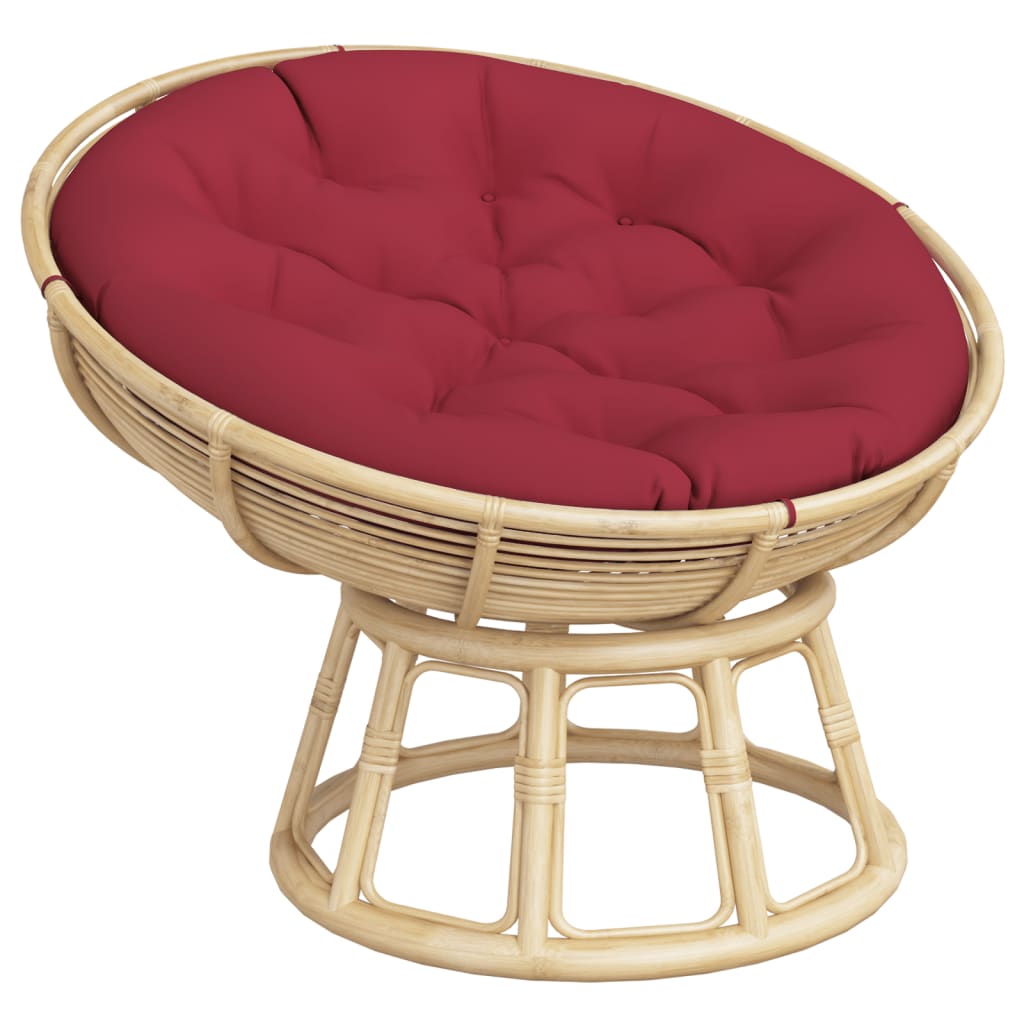 Round Cushion Wine Red Ø 100 x11 cm Oxford Fabric