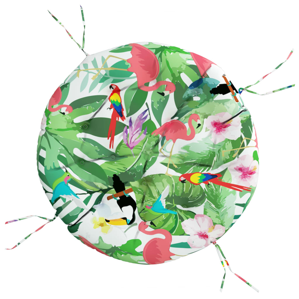 Round Cushion Multicolour Ø 100 x11 cm Oxford Fabric