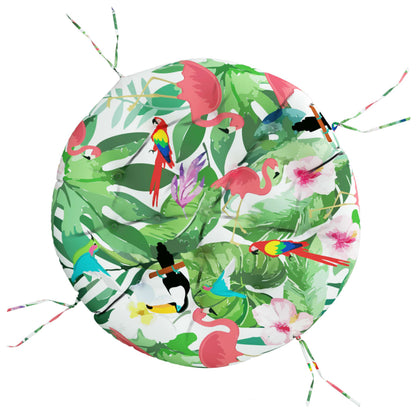 Round Cushion Multicolour Ø 100 x11 cm Oxford Fabric