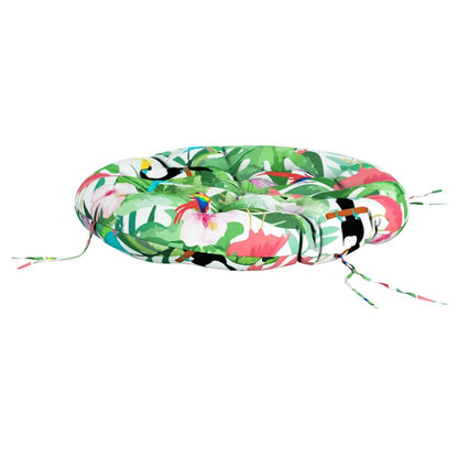 Round Cushion Multicolour Ø 100 x11 cm Oxford Fabric