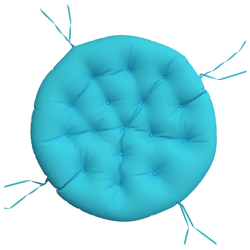 Round Cushion Turquoise Ø 100 x11 cm Oxford Fabric