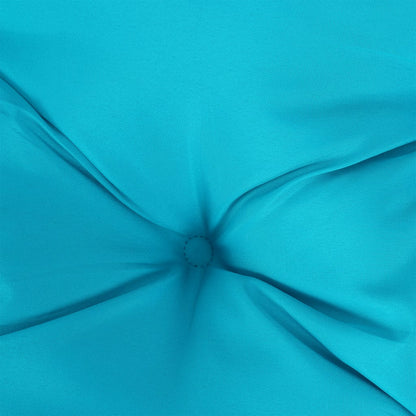 Round Cushion Turquoise Ø 100 x11 cm Oxford Fabric