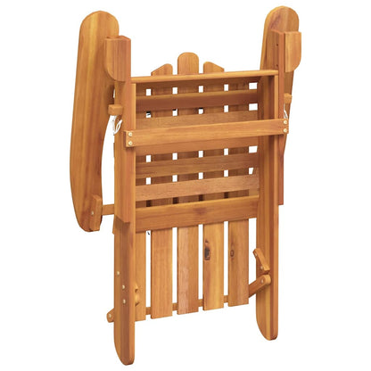 Adirondack Patio Chair with Footrest Solid Wood Acacia
