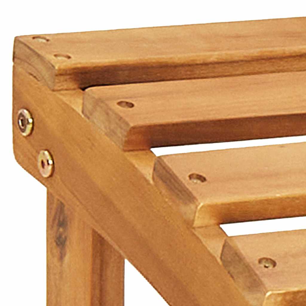 Adirondack Patio Chair with Footrest Solid Wood Acacia