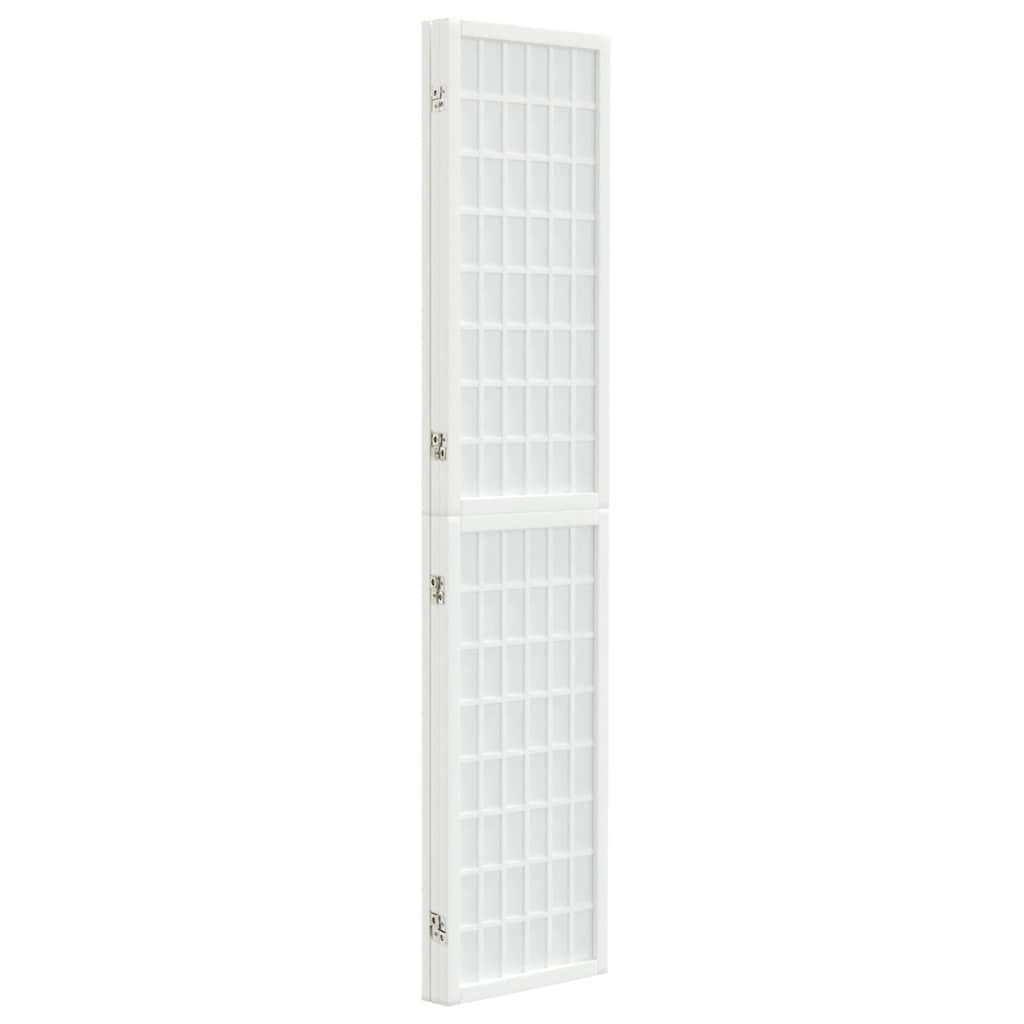 Folding 3-Panel Room Divider Japanese Style 120x170 cm White
