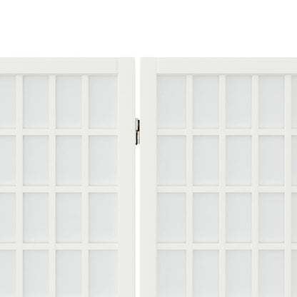 Folding 3-Panel Room Divider Japanese Style 120x170 cm White