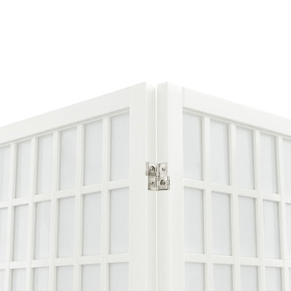 Folding 3-Panel Room Divider Japanese Style 120x170 cm White