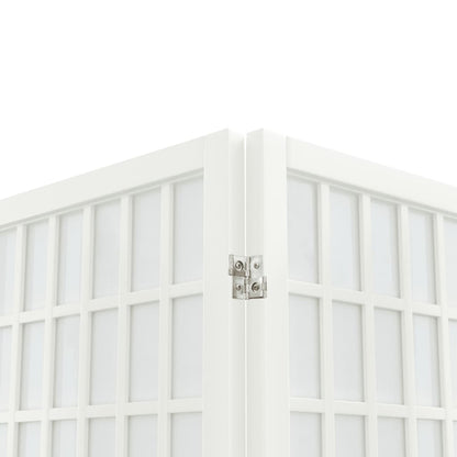 Folding 6-Panel Room Divider Japanese Style 240x170 cm White
