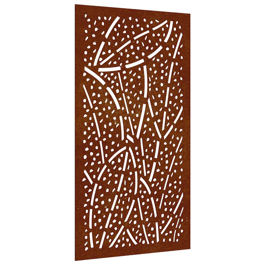 Garden Wall Decoration 105x55 cm Corten Steel Leaf Design