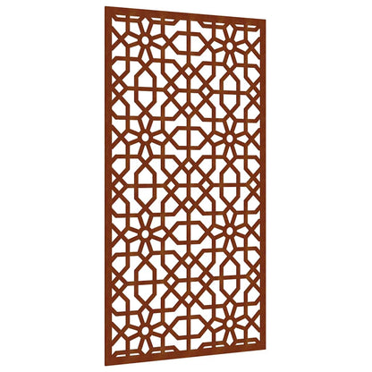 Patio Wall Decoration 41.3"x21.7" Corten Steel Moorish Design
