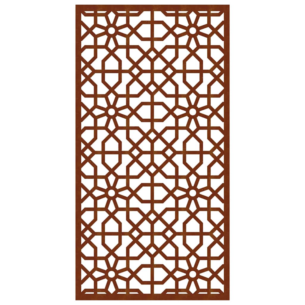 Patio Wall Decoration 41.3"x21.7" Corten Steel Moorish Design
