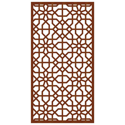 Patio Wall Decoration 41.3"x21.7" Corten Steel Moorish Design