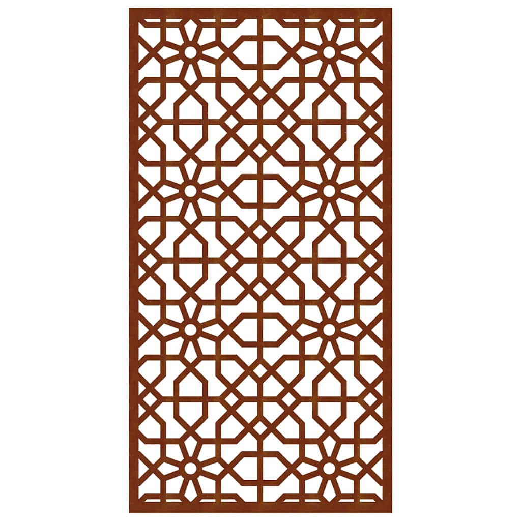 Patio Wall Decoration 41.3"x21.7" Corten Steel Moorish Design