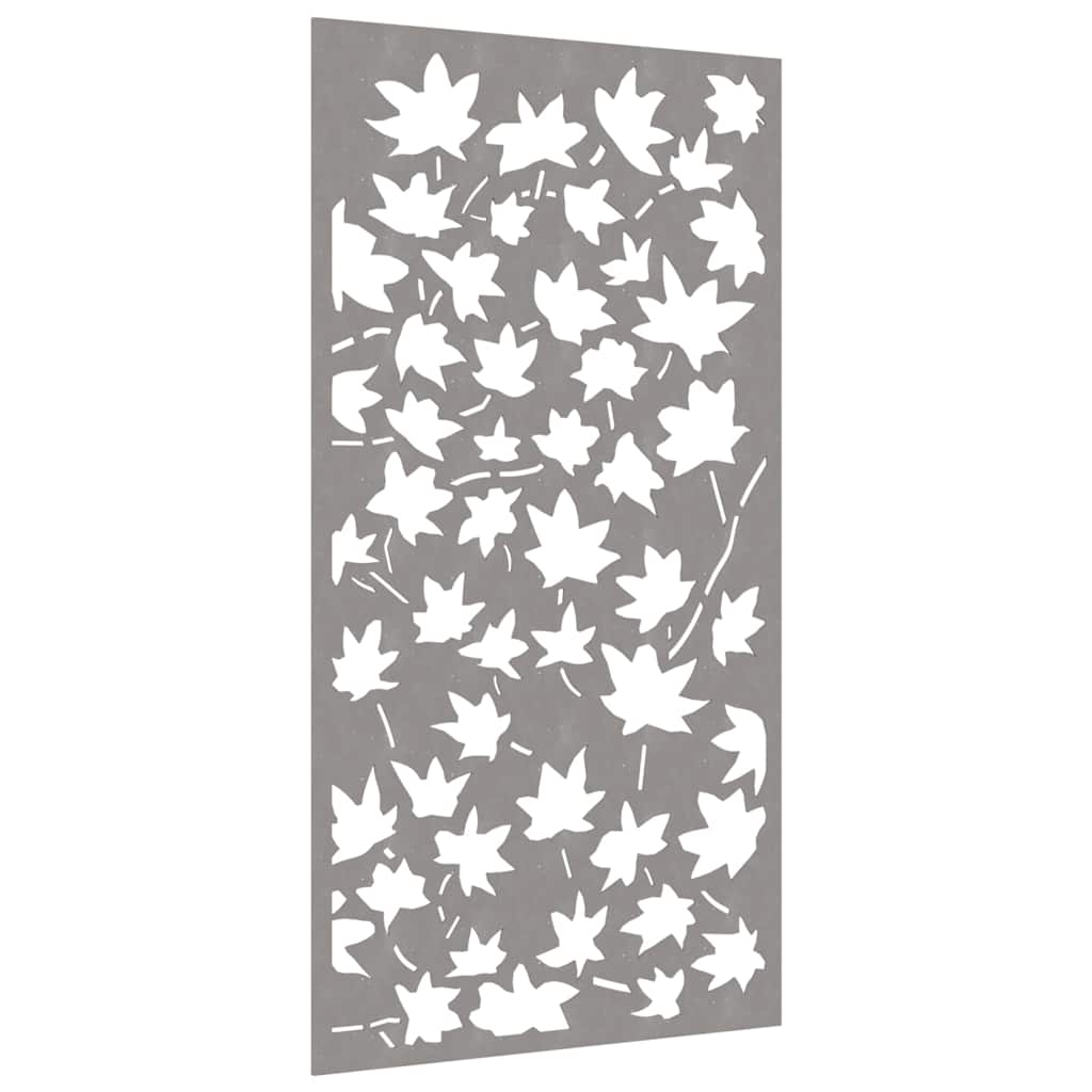 Patio Wall Decoration 41.3"x21.7" Corten Steel Maple Leaf Design