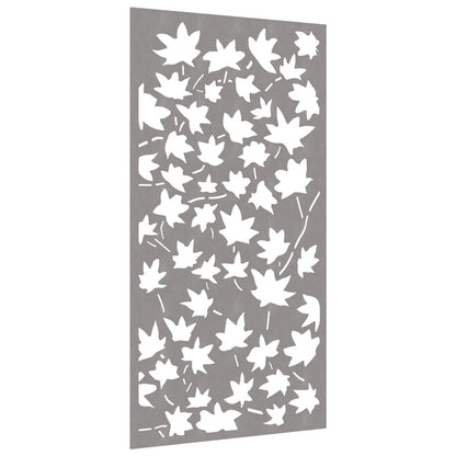 Patio Wall Decoration 41.3"x21.7" Corten Steel Maple Leaf Design