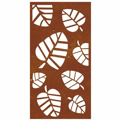 Garden Wall Decoration 105x55 cm Corten Steel Leaf Design