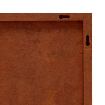 Garden Wall Decoration 105x55 cm Corten Steel Sun Design