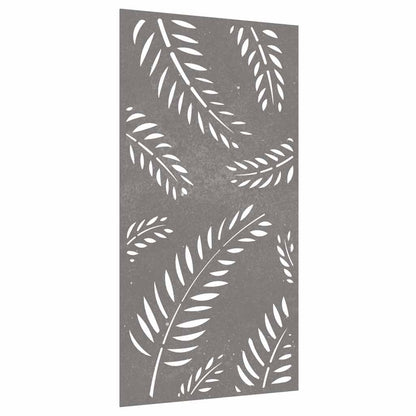 Garden Wall Decoration 105x55 cm Corten Steel Leaf Design