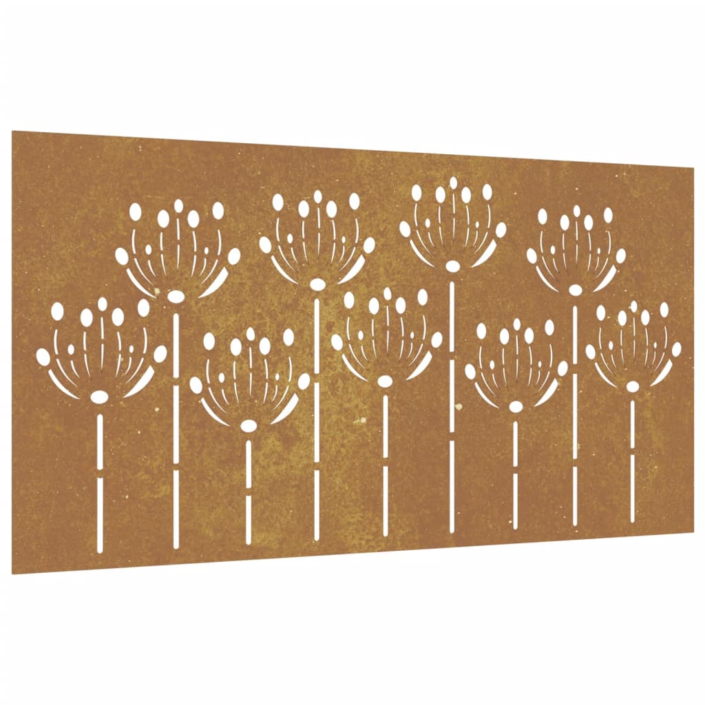 Garden Wall Decoration Rusty Corten Steel 41.3 x 21.7 in