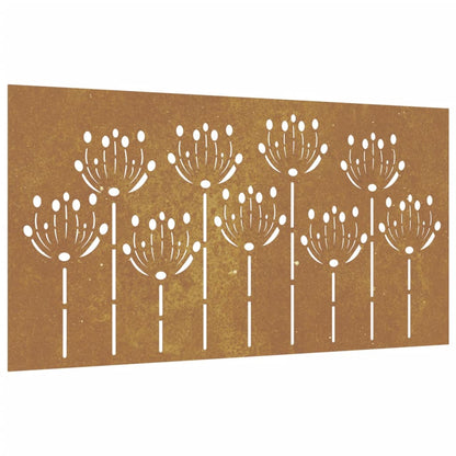 Garden Wall Decoration Rusty Corten Steel 41.3 x 21.7 in