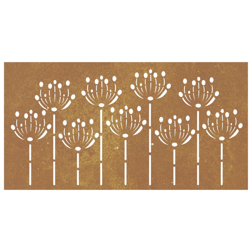 Garden Wall Decoration Rusty Corten Steel 41.3 x 21.7 in