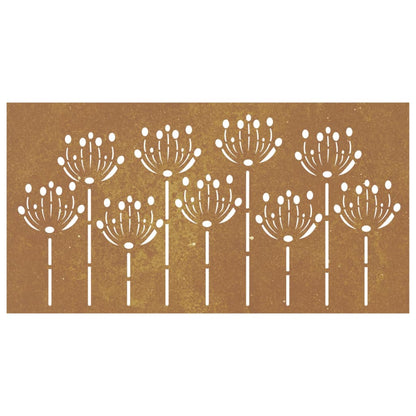 Garden Wall Decoration Rusty Corten Steel 41.3 x 21.7 in