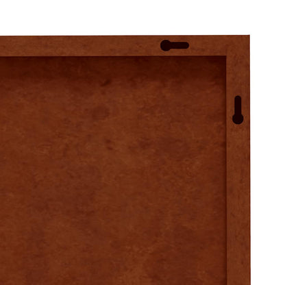 Patio Wall Decoration 21.7"x21.7" Corten Steel Grass Design