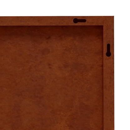 Garden Wall Decorations 2 pcs 105x55 cm Corten Steel Tree Design