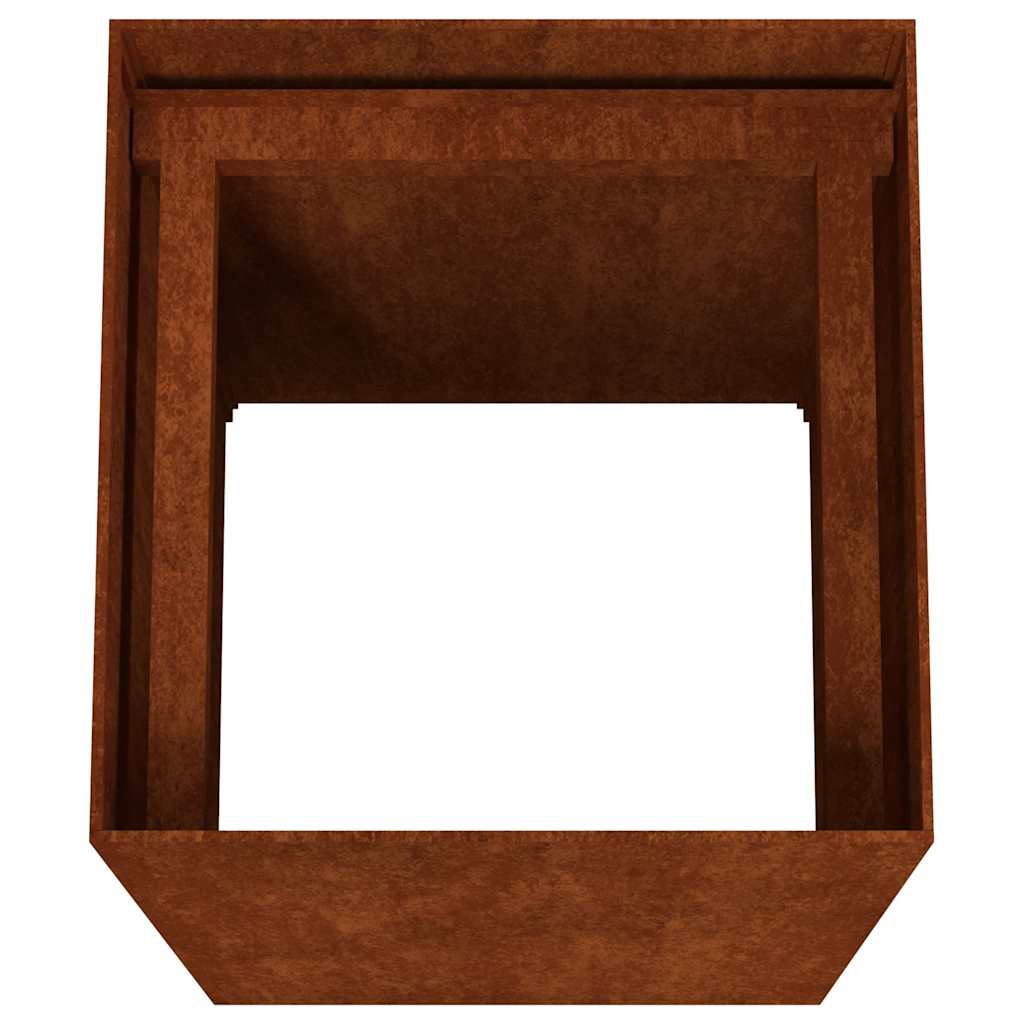 Planter 40x40x80 cm Corten Steel
