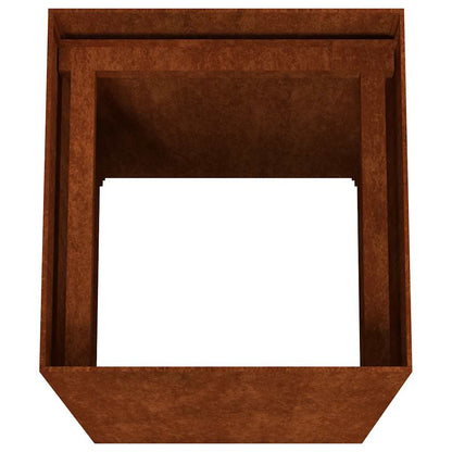 Planter 40x40x80 cm Corten Steel